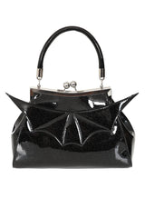 Black ELVIRA SHIMMER HANDBAG