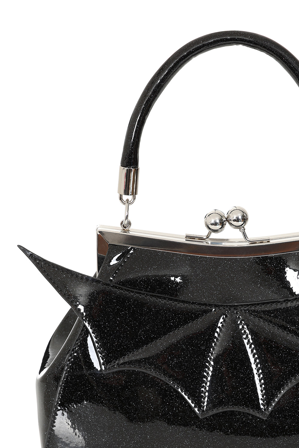 Black ELVIRA SHIMMER HANDBAG