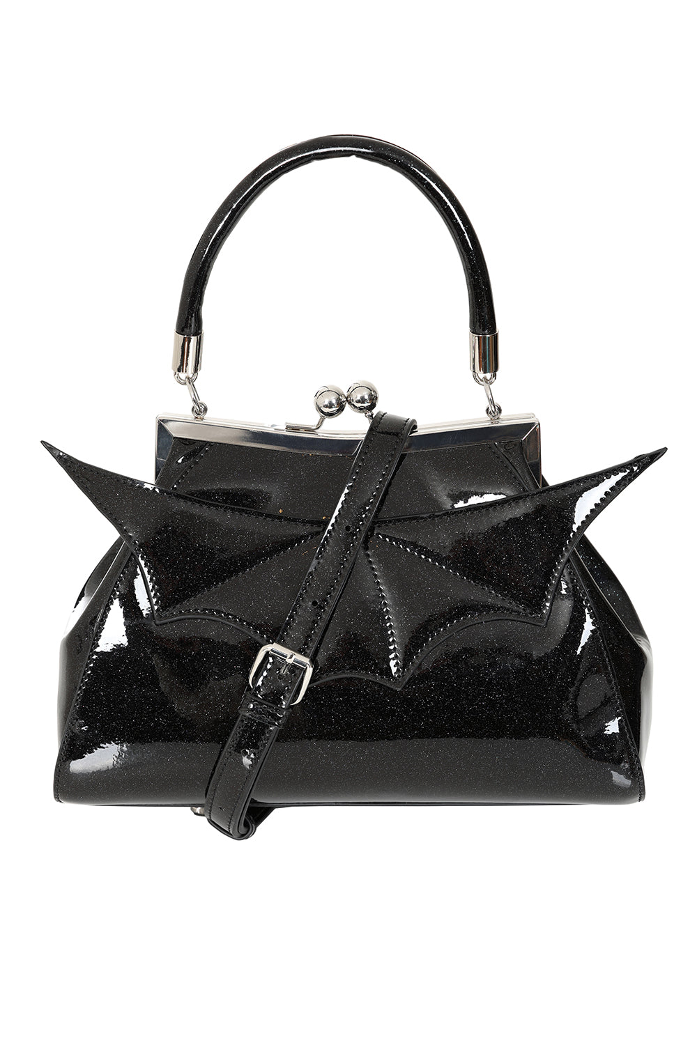 Black ELVIRA SHIMMER HANDBAG