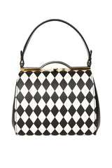 Black/White RHONA HARLEQUIN HANDBAG