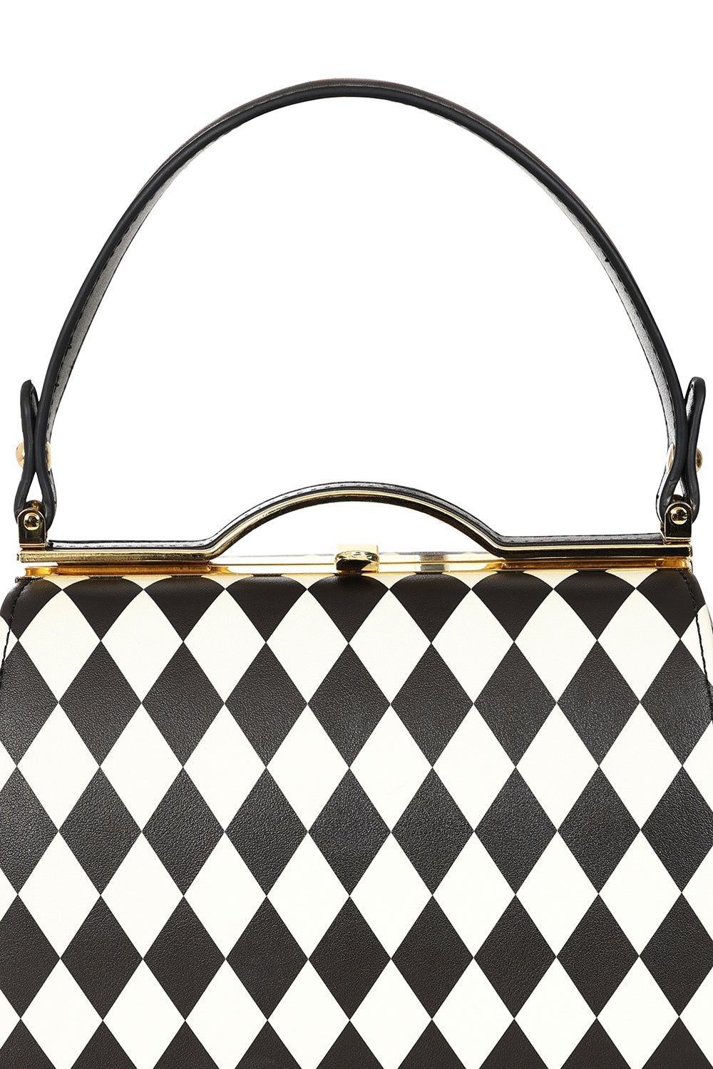 Black/White RHONA HARLEQUIN HANDBAG