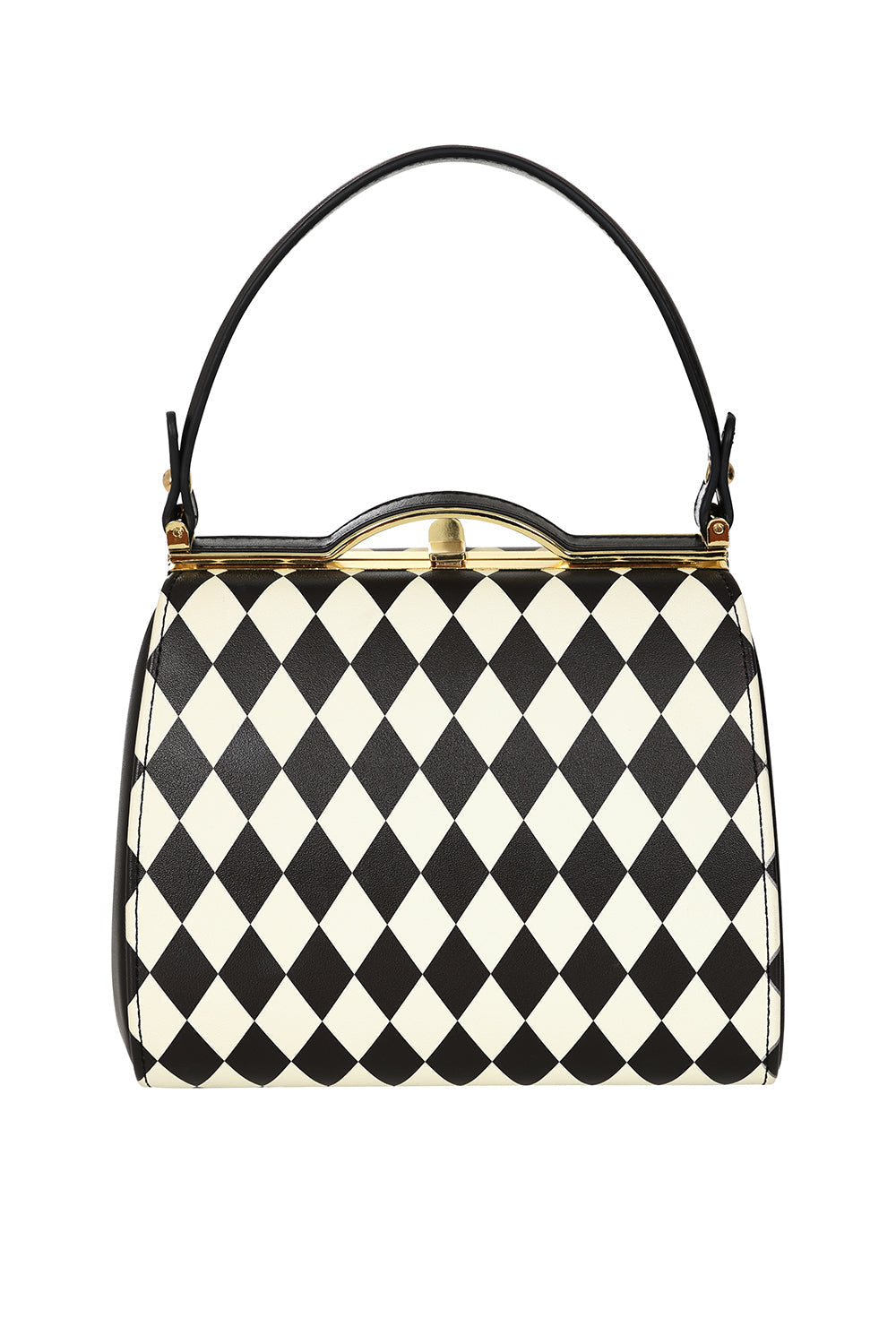 Black/White RHONA HARLEQUIN HANDBAG
