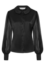 1950's Banned Retro Francesca black blouse