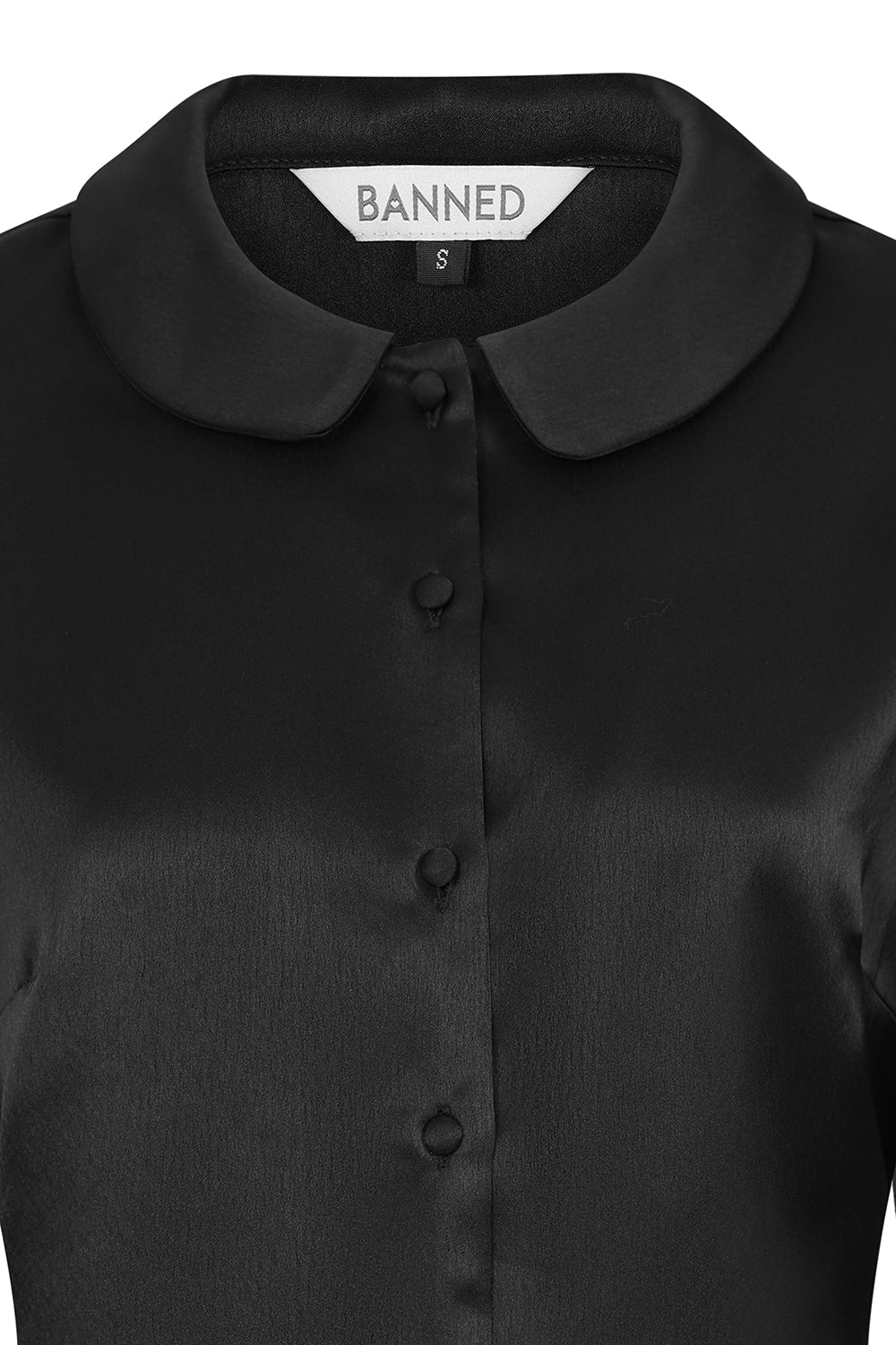 1950's Banned Retro Francesca black blouse