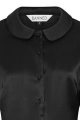 1950's Banned Retro Francesca black blouse