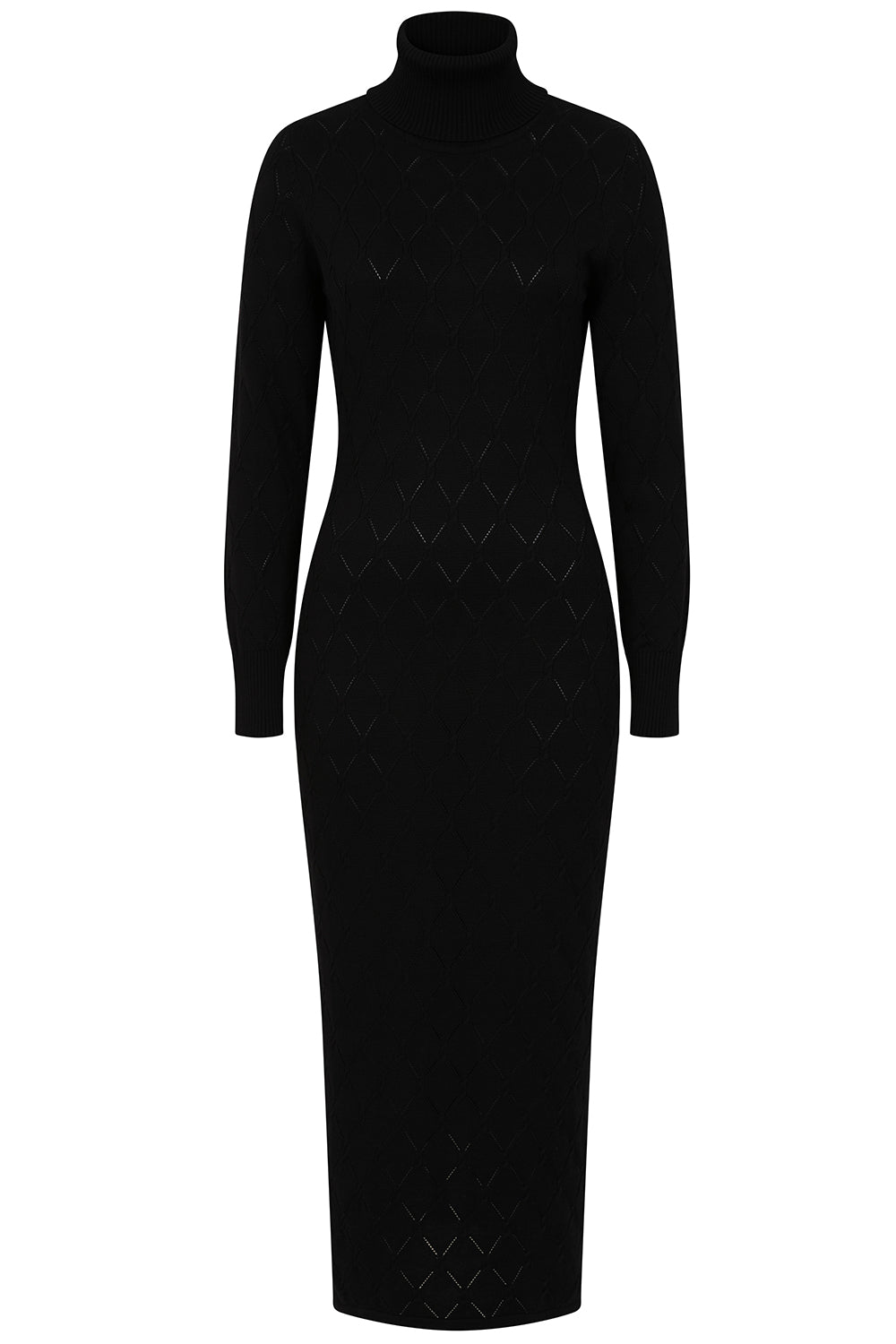 Banned Retro Ada diamond perforation knit dress