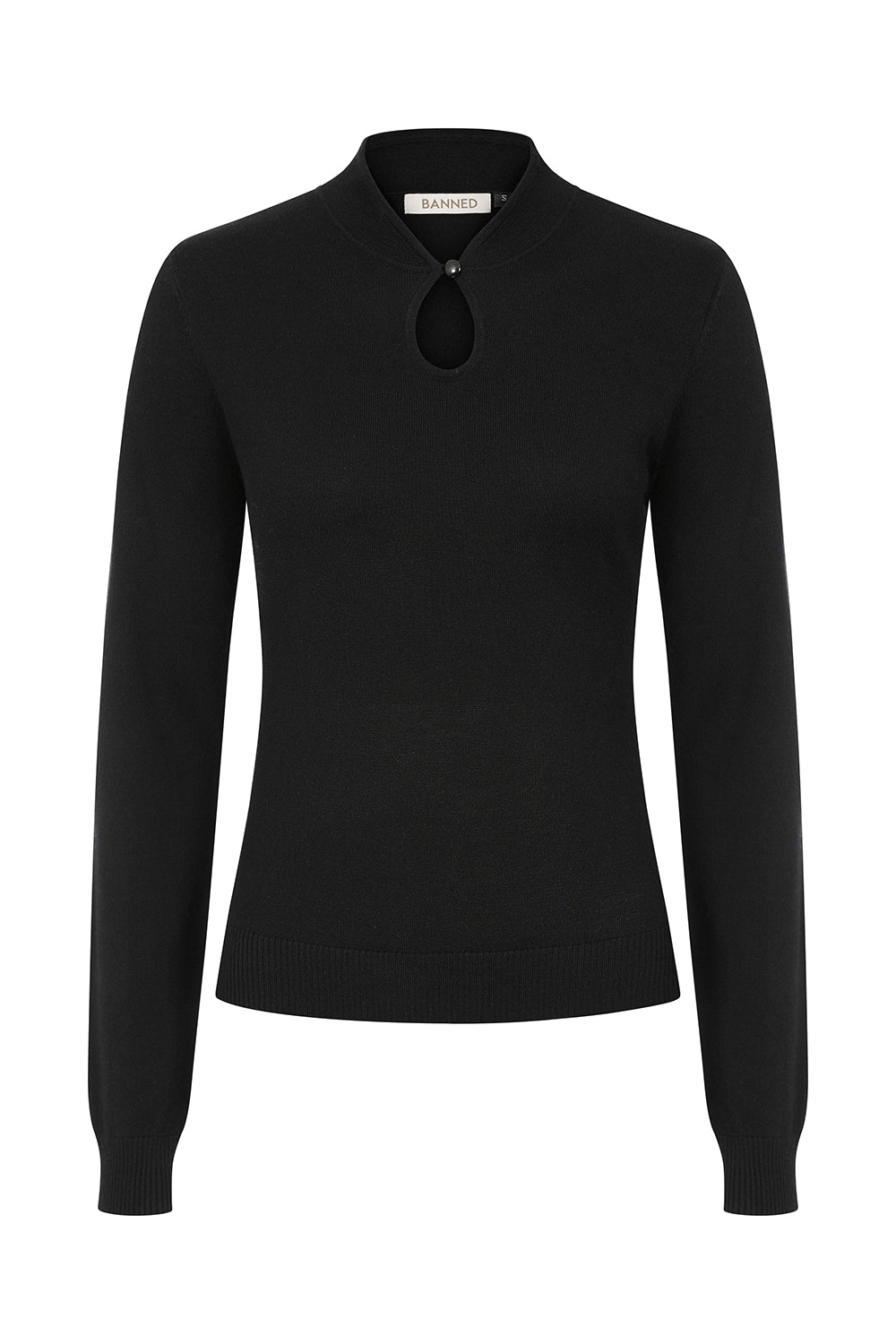 Banned's Mara High-Neck Teardrop Cutout Jumper