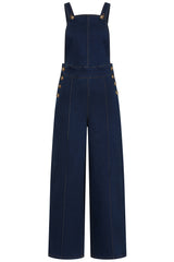 Banned Tamara Palazzo Dungarees - 40s Style Wide Leg Denim Overalls