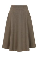 1940's Banned Retro Sybil texture tan skirt
