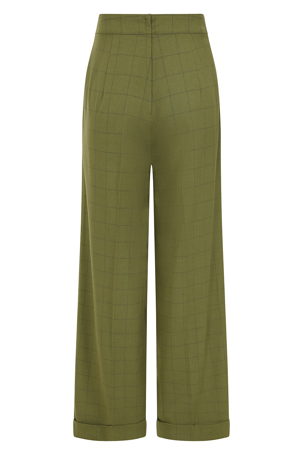 Banned Retro 1950's Style Bonnie Check Green Trouser