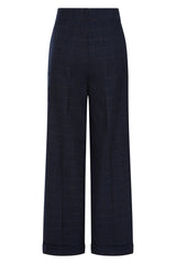 Banned Retro 1950's Style Bonnie Check Green Trouser