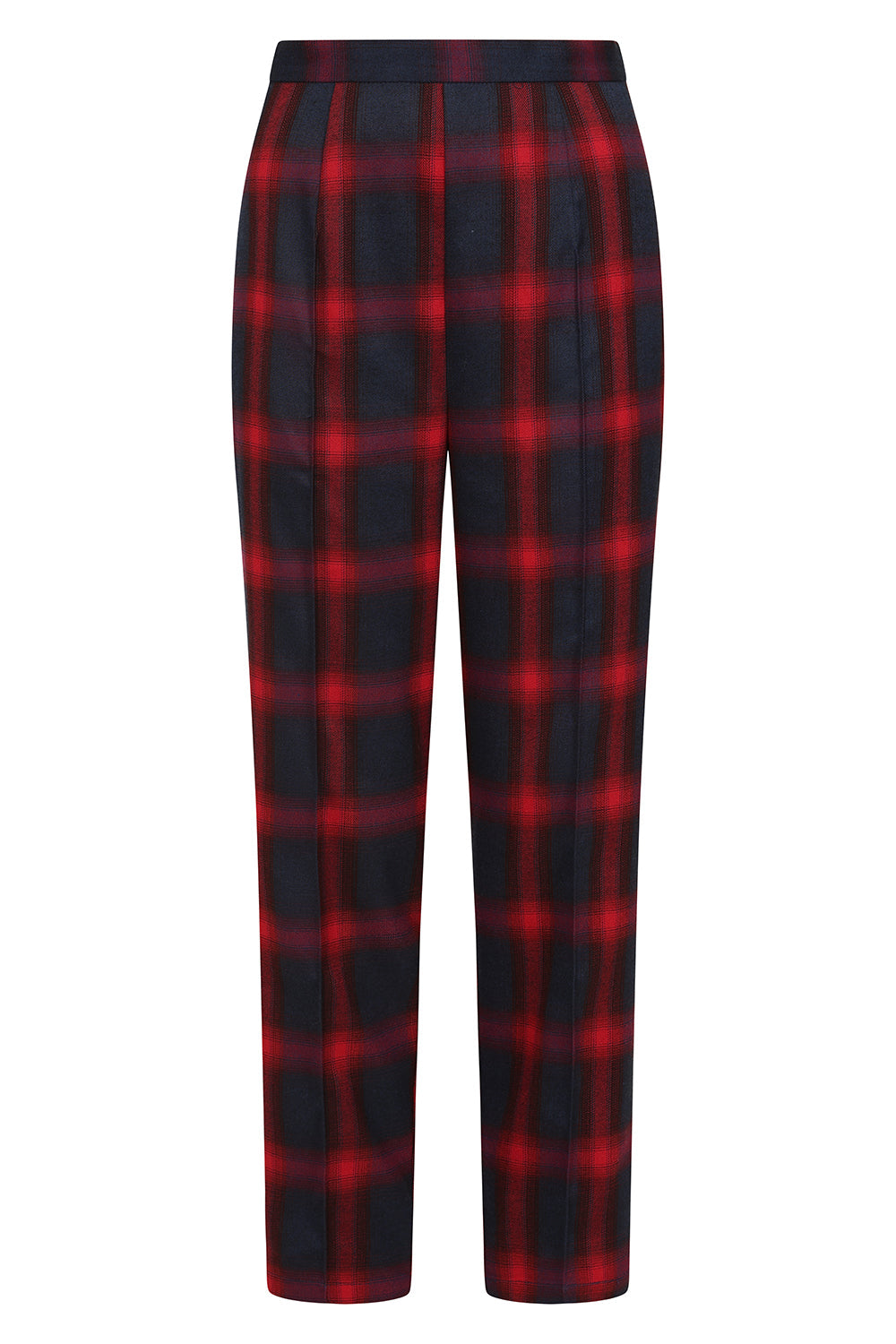 Banned Simona Check Cigarette Trousers - 50s Style Rockabilly Plaid Pants