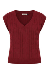 Banned Gina Cable Knit Waistcoat - 40s Style Menswear Inspired Vest
