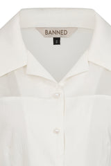 Banned Retro 1950's Mina Black blouse
