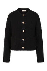 Banned Victoria 40s Crop Cardigan - Wool Mix Textured Jacket Style cardigan