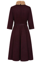 Banned Retro Lorna Fur Collar Dress