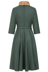 Banned Retro Lorna Fur Collar Dress