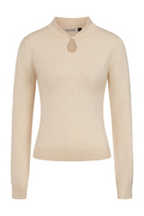Banned's Mara High-Neck Teardrop Cutout Jumper