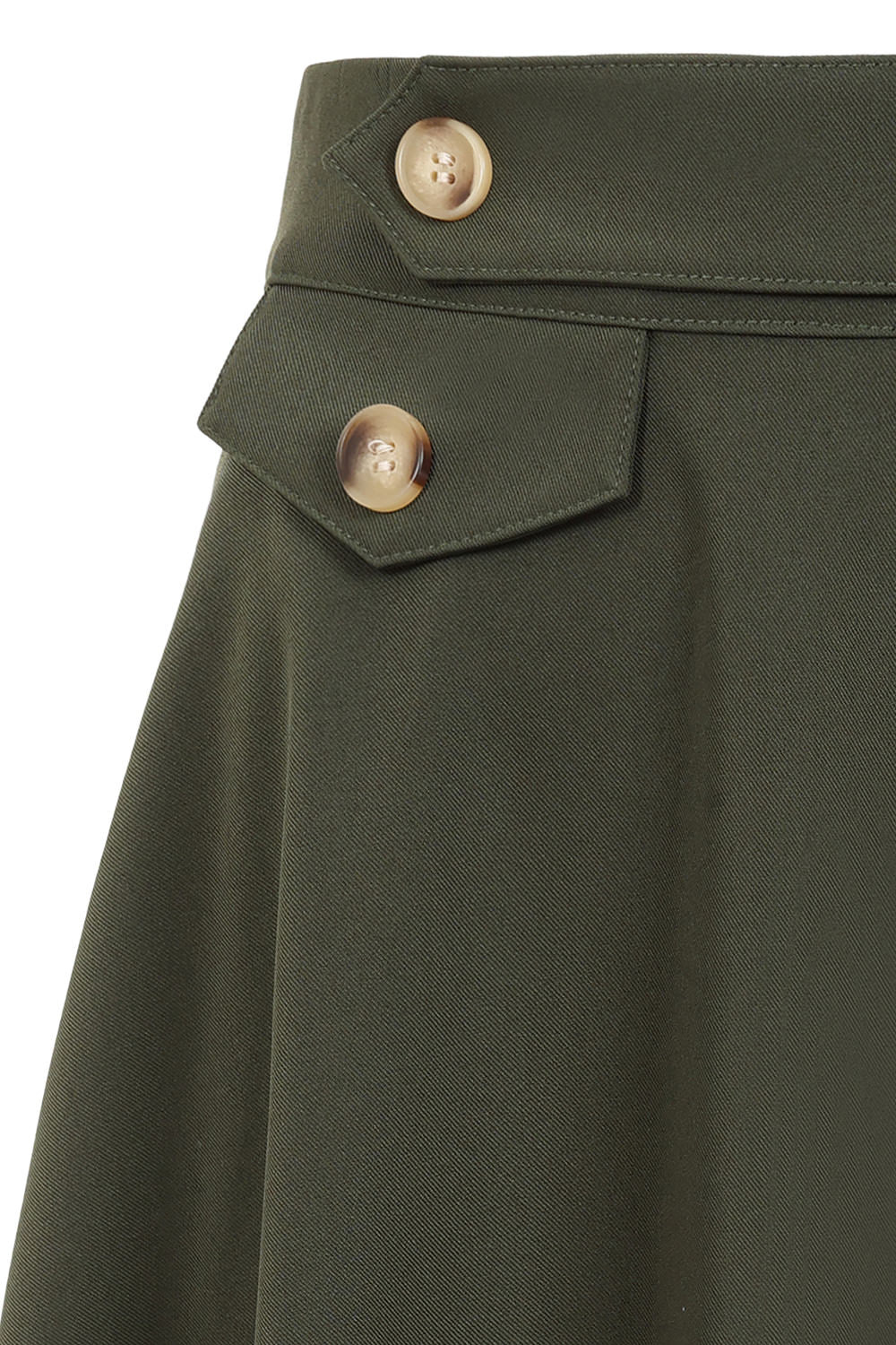 Banned Retro Book Club Swing Skirt with Button and faux flap pocket details