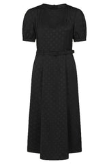 1940's Banned Retro Iris polka dot brown dress