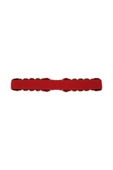 Banned Retro Audrey Woven Elasticated Belt Vintage-Inspired Stretch Waist Belt-Burgundy