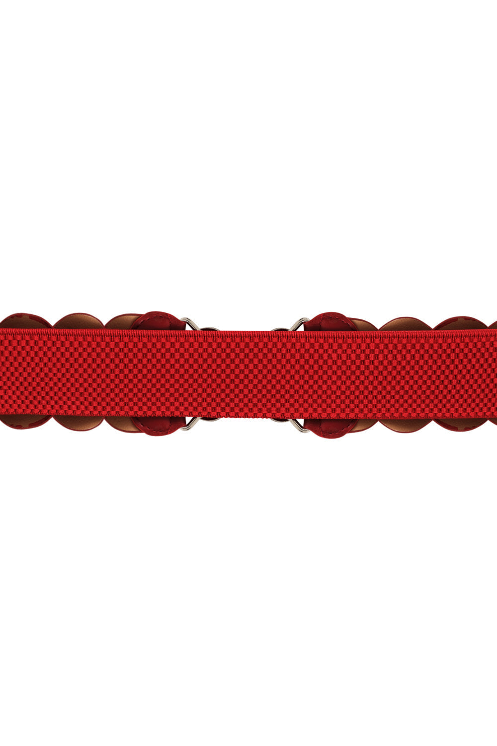 Banned Retro Audrey Woven Elasticated Belt Vintage-Inspired Stretch Waist Belt-Burgundy