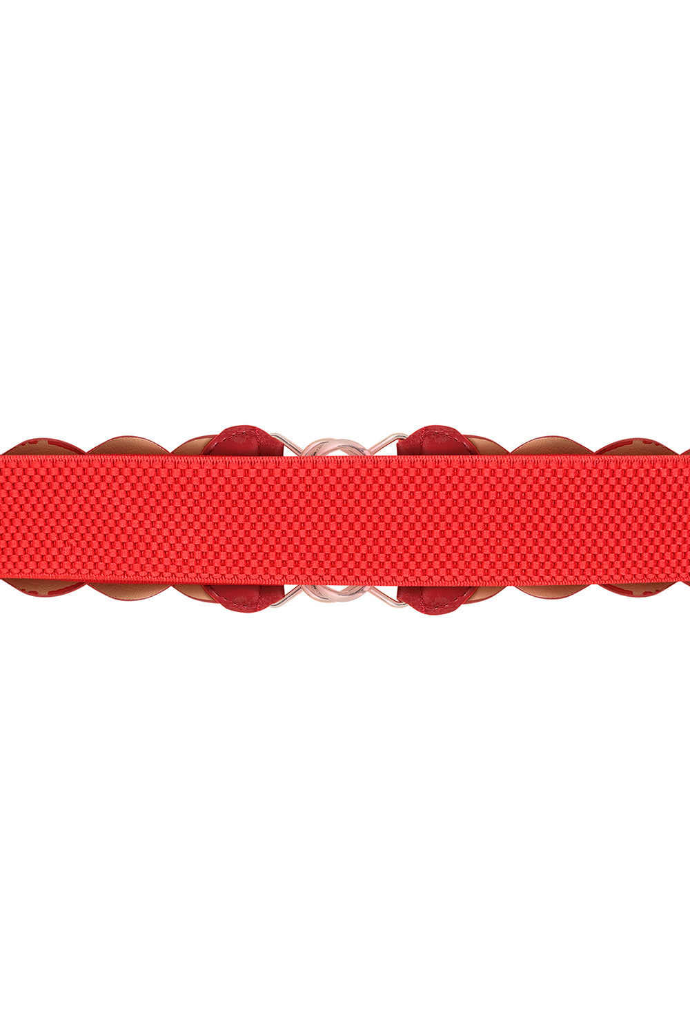 Banned Retro Audrey Woven Elasticated Belt Vintage-Inspired Stretch Waist Belt-Red