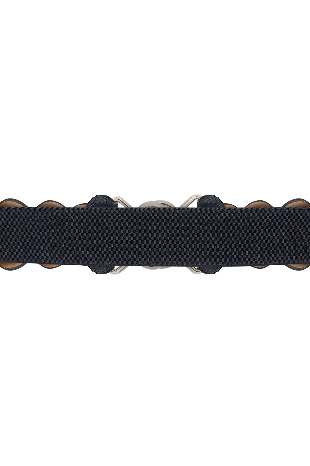 Banned Retro Audrey Woven Elasticated Belt Vintage-Inspired Stretch Waist Belt-Navy