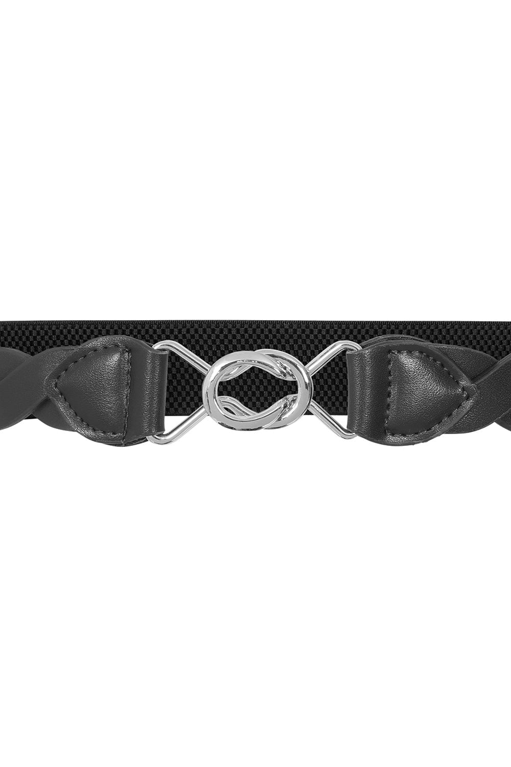 Banned Retro Audrey Woven Elasticated Belt Vintage-Inspired Stretch Waist Belt-Black