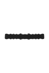 Banned Retro Audrey Woven Elasticated Belt Vintage-Inspired Stretch Waist Belt-Black