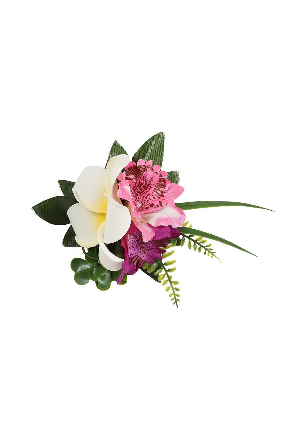 Banned Retro Island Breeze Clip Hair Accessory-White/Fucsia