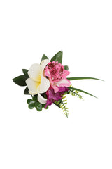 Banned Retro Island Breeze Clip Hair Accessory-White/Fucsia