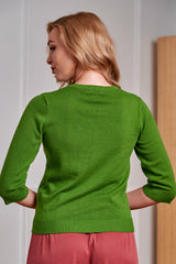 Banned Retro 50s Fei Floral Serenade Cardigan-Green