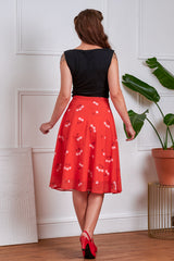 Vintage-Inspired 1950s Sleeveless Twist-Front Top-Black
