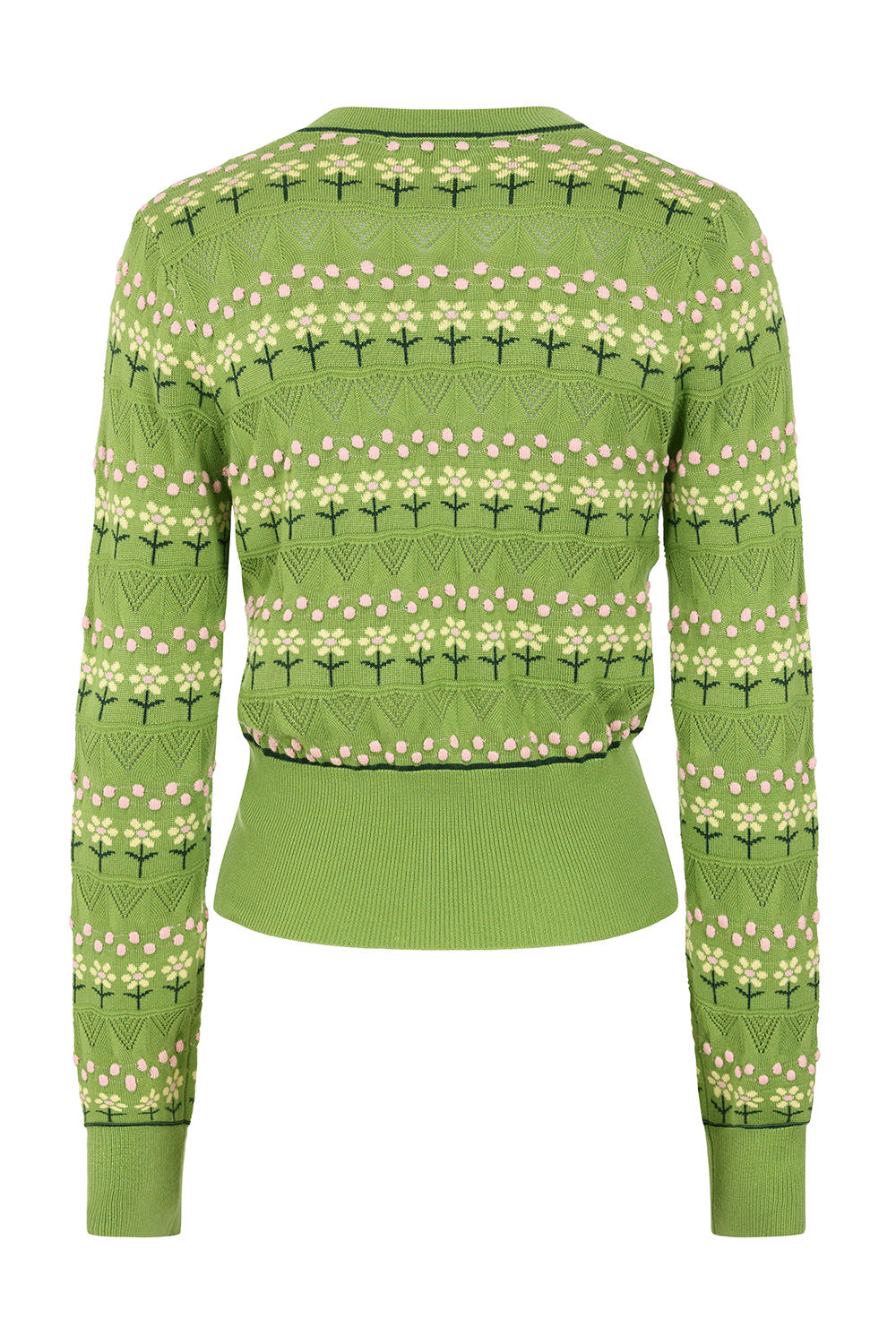 Banned Retro Kitty Bloom Cardigan-Green