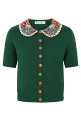 Banned Retro 50s Polly Summer Cardigan-Green