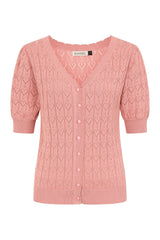 Banned Retro 50s Sweet Heart Cardigan-Pink