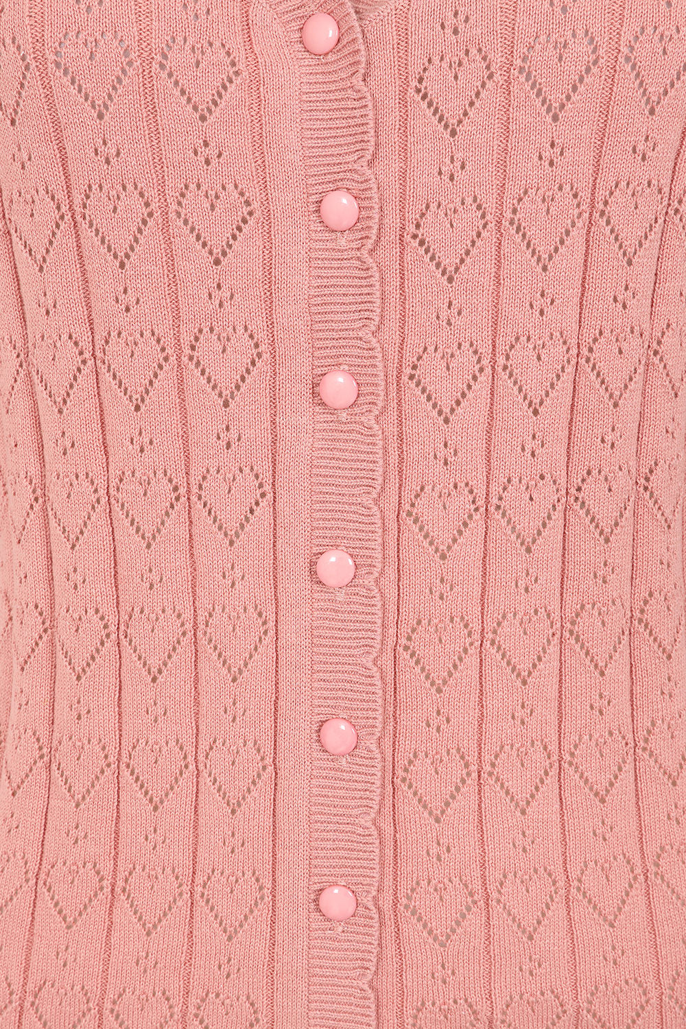 Banned Retro 50s Sweet Heart Cardigan-Pink