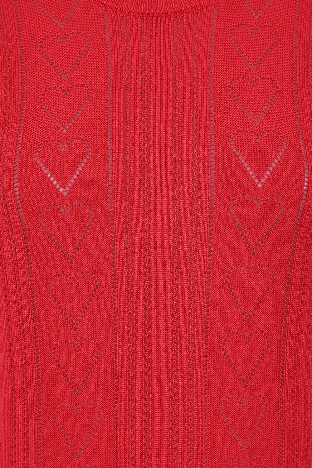 Banned Retro 50s Ruby Heart Jumper-Red