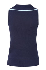 Banned Rockabilly Sailor Sophie Knitted Jumper-Navy