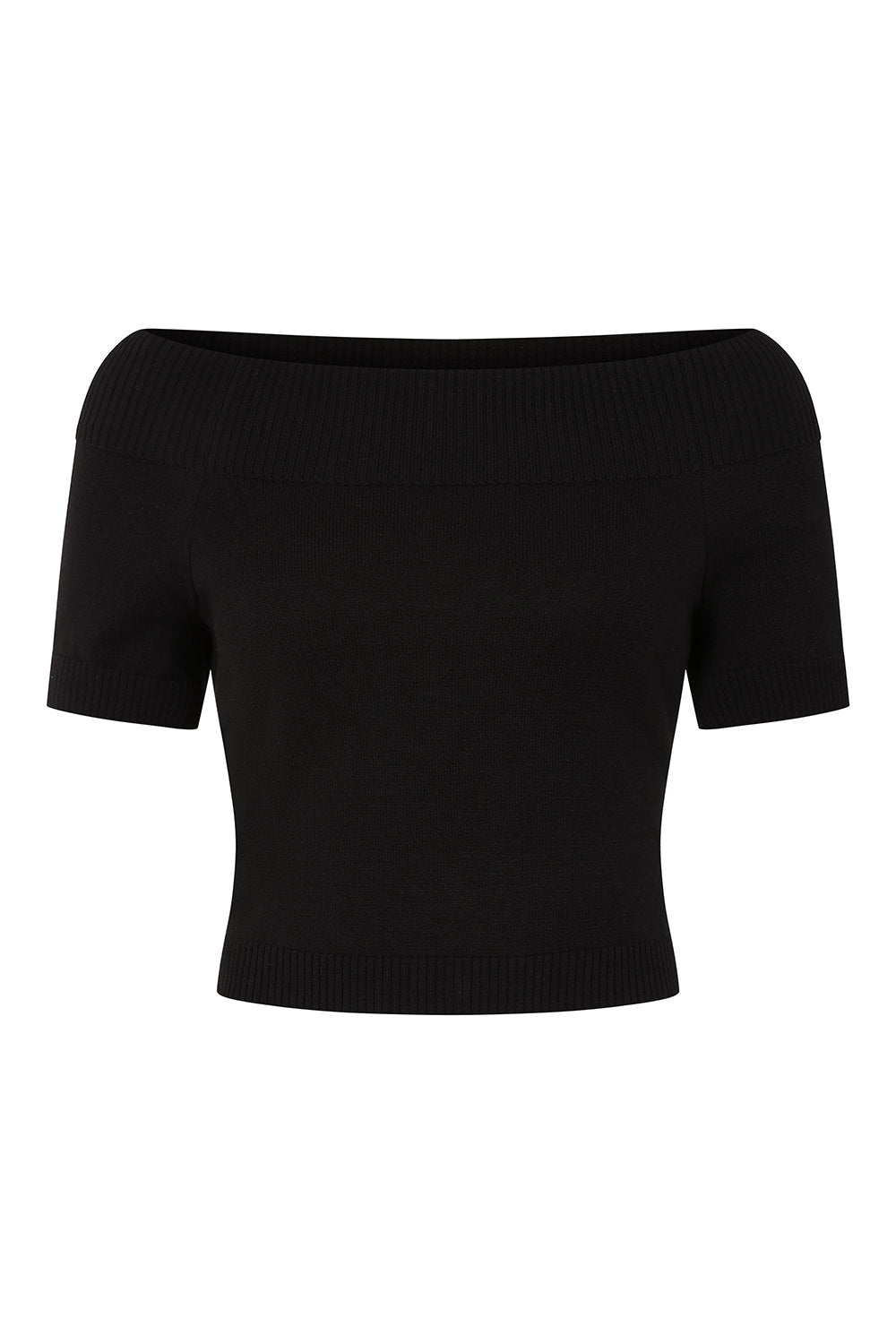 Banned Retro 50s Lavinia Knitted Top-Black