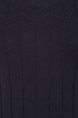 Banned Retro 50s Joy Knot Top-Navy