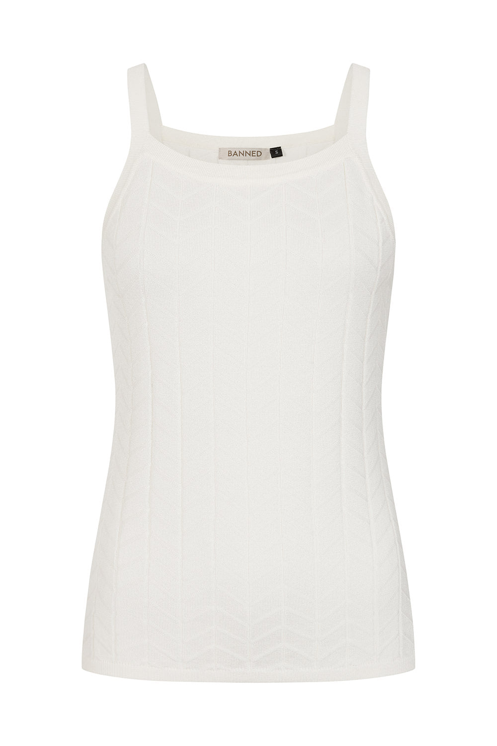 Banned Retro 50s Joy Knot Top-Cream