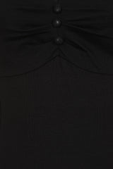 Vintage-Inspired 1950s Elaine Top - Retro Style By Banned"-Black"
