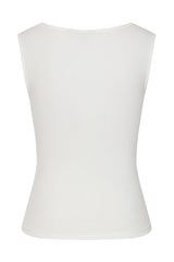 Vintage-Inspired 1950s Elaine Top - Retro Style By Banned"-OffWhite"