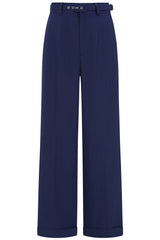 Banned Retro Joanna 40s High Waist Trousers-Navy
