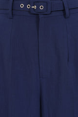 Banned Retro Joanna 40s High Waist Trousers-Navy