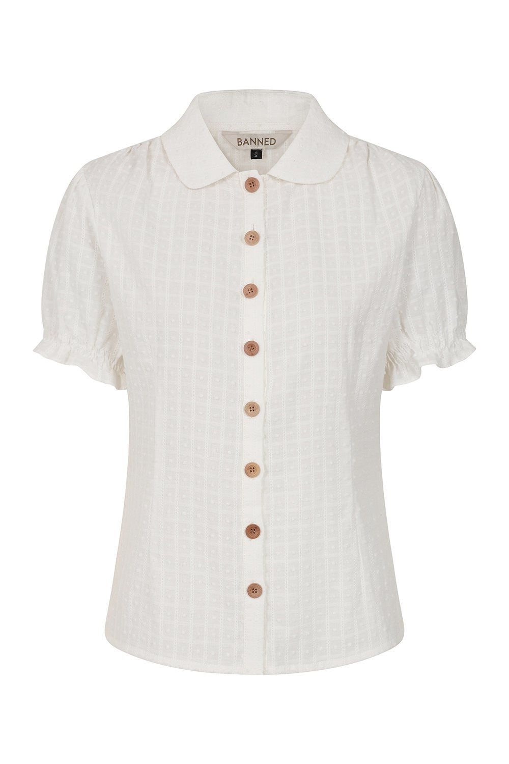 Banned Retro 50s Star Blouse-White