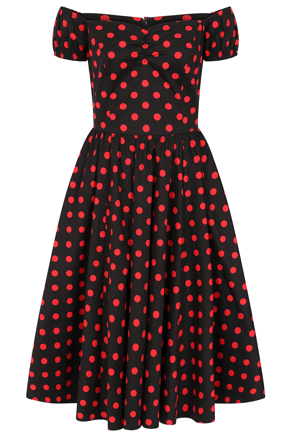 Banned Retro 50s Marilyn Spot Dress-Black