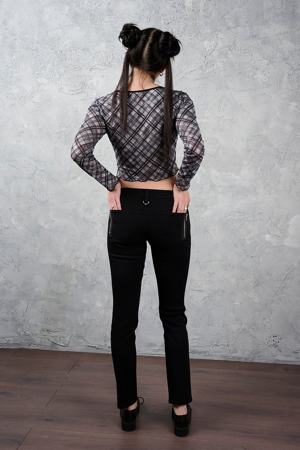 Pantalon skinny noir Banned Retro